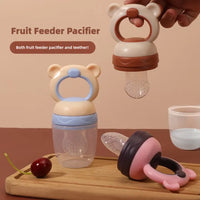 Bear Baby Fruit Feeder Pacifier | Silicone Teething Toy