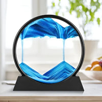 Moving Sandscape Glass Painting for Home Decor