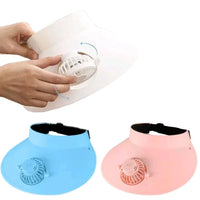 USB Rechargeable Cooling Fan Hat | Summer Sun Visor Cap