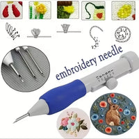 Magic Embroidery Pen Set  Punch Needle Kit for DIY Craft, Sewing & Hand Embroidery