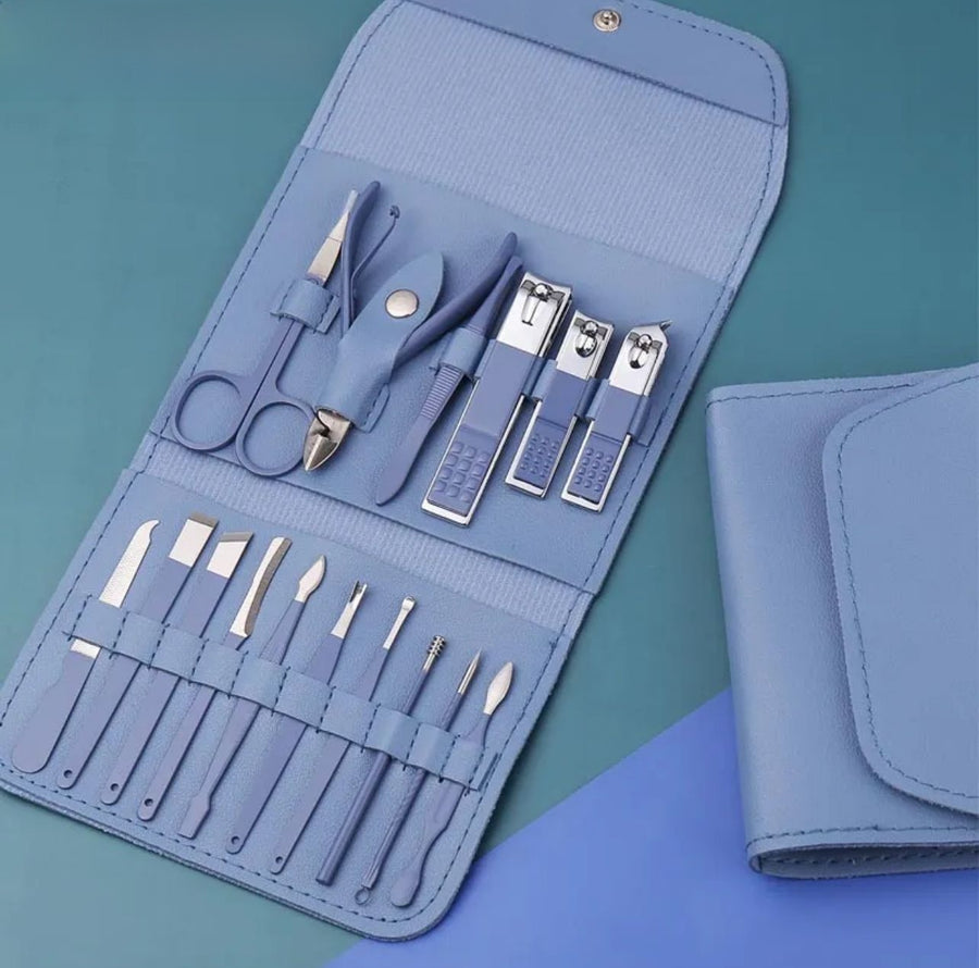 Professional 16PCS Manicure Pedicure Grooming Kit
