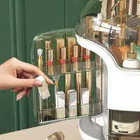 Luxury Cosmetic Organizer Box | Dustproof Makeup Storage