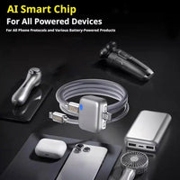 140W Smart USB-C Charging Splitter with Auto-Disconnect