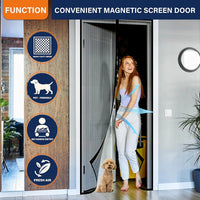 Magic Mesh Magnetic Screen Door | Mosquito Net Curtain