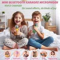 Portable Bluetooth Karaoke Microphone for Kids & Adults – Wireless Singing Mic with Built-in Speaker, Green