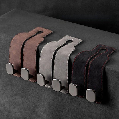 Car Seat Hooks & Bag Holder  2-in-1 Headrest Organizer