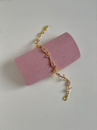 Elegant Tulip Flower Bracelet | Adjustable Floral Jewelry