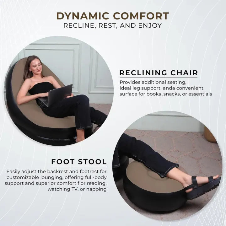 Inflatable Sofa – Portable Air Sofa Chair for Living Room, Camping & Travel | Durable Blow Up Lounge Couch