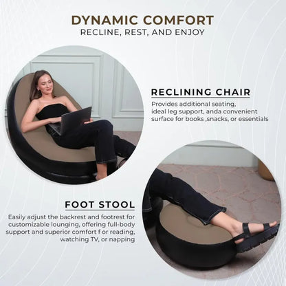 Inflatable Sofa – Portable Air Sofa Chair for Living Room, Camping & Travel | Durable Blow Up Lounge Couch