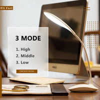 Portable LED Table Lamp – Rechargeable 3-Mode Dimmable Desk Light