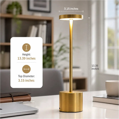 Rechargeable Cordless LED Table Lamp – Touch Control, USB-C Charging, 3 Color Modes, Dimmable Bedside Night Light