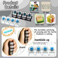 Mechanical Keyboard Switch Fidget Clicker Keychain