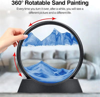 Moving Sandscape Glass Painting for Home Decor