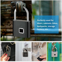 Keyless Fingerprint Security Padlock for Bags, Lockers & Home