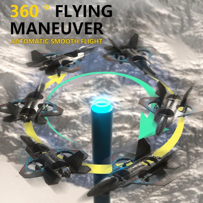 LO712 LED Fighter Jet Drone – 2.4GHz Remote Control Aircraft with Lights & Dual Battery