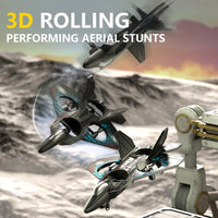 LO712 LED Fighter Jet Drone – 2.4GHz Remote Control Aircraft with Lights & Dual Battery
