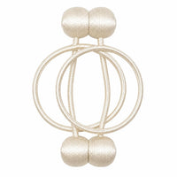 Magnetic Curtain Tiebacks | Modern No-Drill Curtain Holdbacks | Decorative Rope Curtain Tie Backs for Home & Office